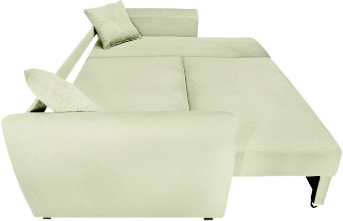 Диван УГЛОВОЙ Амстердам велюр бежевый 160