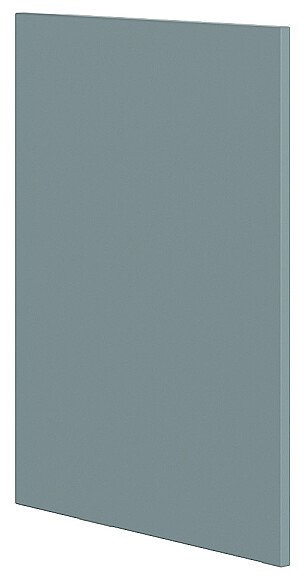 Кухонный гарнитур угловой Флэт-02, ЛДСП, 170×240 см, Белый/Серо-зеленый (Антарес)