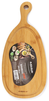 Доска разделочная BAMBOO CURVE 39х18х1.5см (18*39*1,5) Бежевый, ABX172