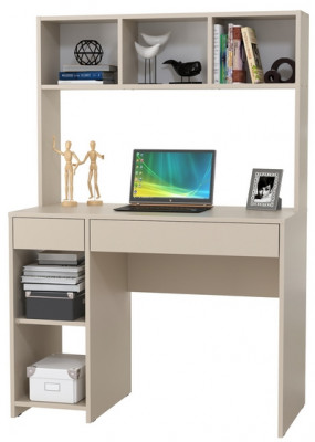 Стол компьютерный Комфорт 12.77F, цвет сатин, ШхГхВ 100х49,8х147 см., универсальная сборка