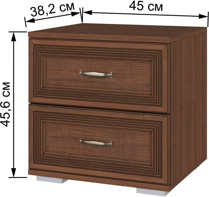 Модульная спальня Ливорно, набор 1, Орех донской