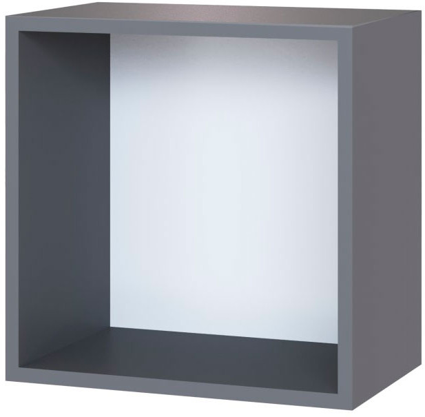 Гостиная Сириния Куб 1 серый графит/МДФ пудра