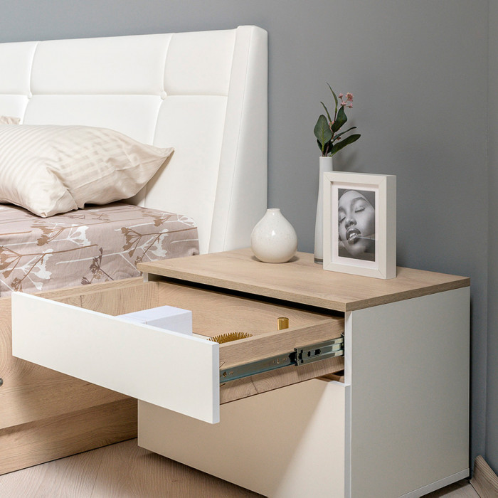 Муссон Спальня № 15, белый/дуб эндгрейн элегантный