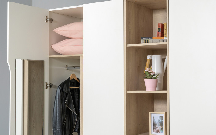 Муссон Спальня № 15, белый/дуб эндгрейн элегантный