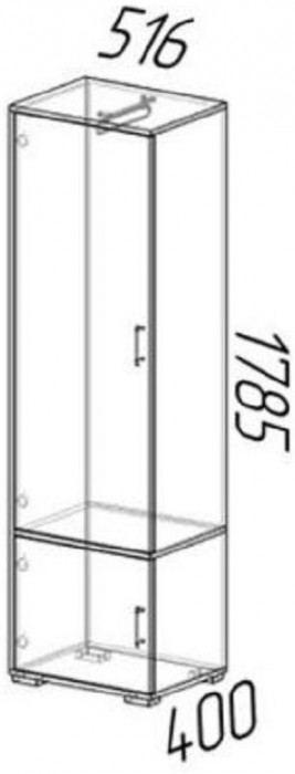 Пекин Пенал (Ясень шимо темный / светлый)