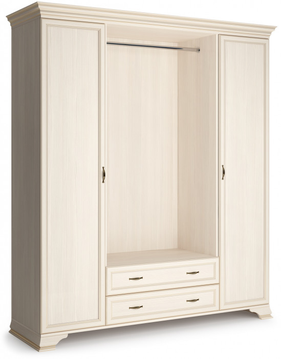 Шкаф распашной четырехдверный с зеркалами Сиена