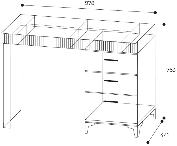 Туалетный столик Дюна