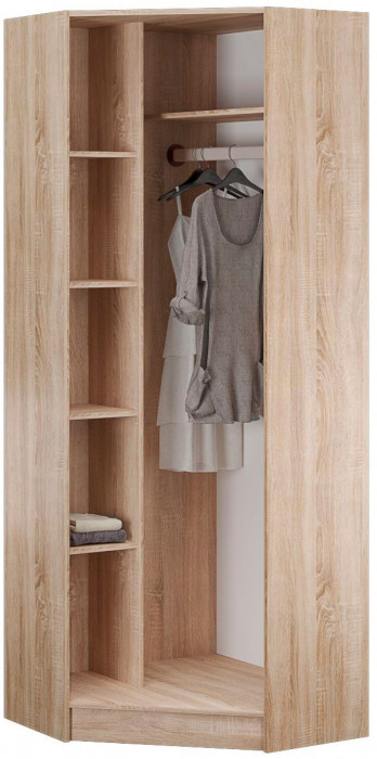 Прихожая Денвер шкаф угловой дуб сонома/белый