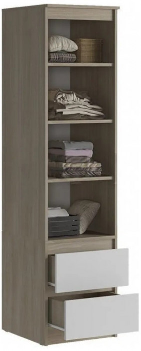 Модульная детская Челси, композиция 2 (Белый глянец, Дуб Сонома)