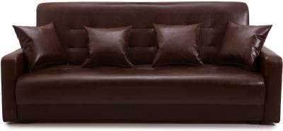Диван-кровать Престиж 120х190, книжка, экокожа, коричневый