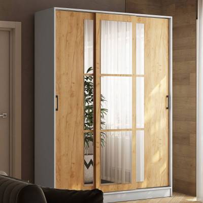 Шкаф-купе Стиль-2 1600 белый/дуб крафт золотой