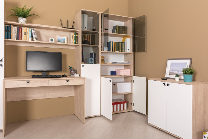 КР100 Бостон № 01, цвет дуб эндгрейн элегантный, 12.69+09.132, ШхГхВ 115,2х57,2х180 см.