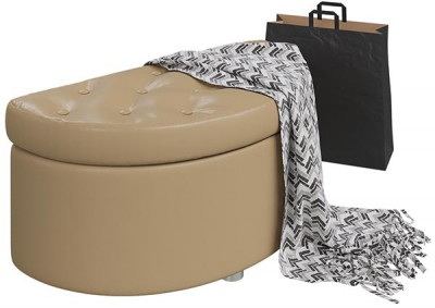 Банкетка 6-5115ксм Луна, искусственная кожа кофе с молоком (кофе с молоком NEXT), ШхГхВ 83х41х43 см.