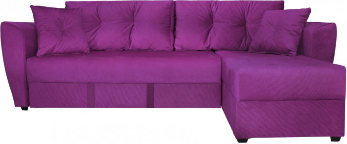 Диван УГЛОВОЙ Амстердам велюр фиолетовый 160