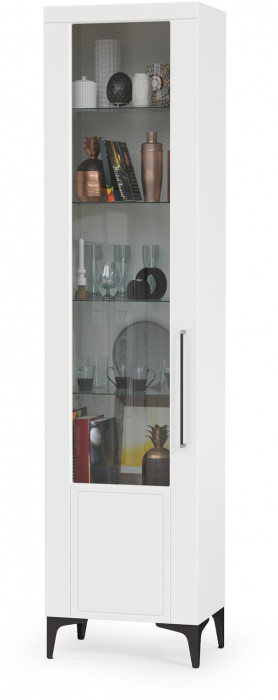 Валенсия Гостиная № 068, ЛДСП белый шагрень/МДФ белый шагрень