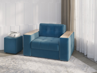 Кресло-кровать "Нави", Атлантида/МДФ дуб канадский