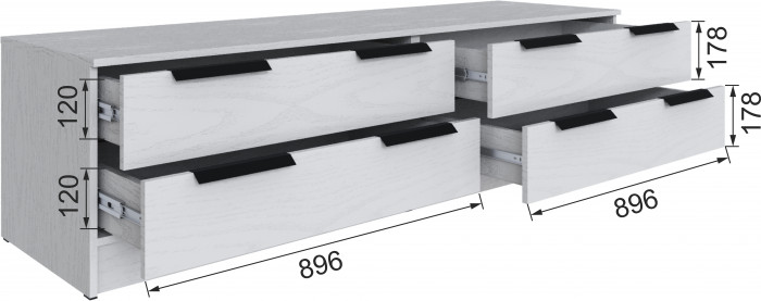 Набор мебели для гостиной "Мадрид", Белый