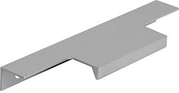 Ручка торцевая мебельная Т-2 Матовый алюминий, 1.5×4×14.6 см