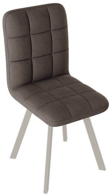 Франк ДП 2-17 Стул (паук) (Черный матовый/Кожзам Серый)