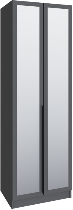 Шкаф Мадрид (0,75) с зеркалом, Графит серый